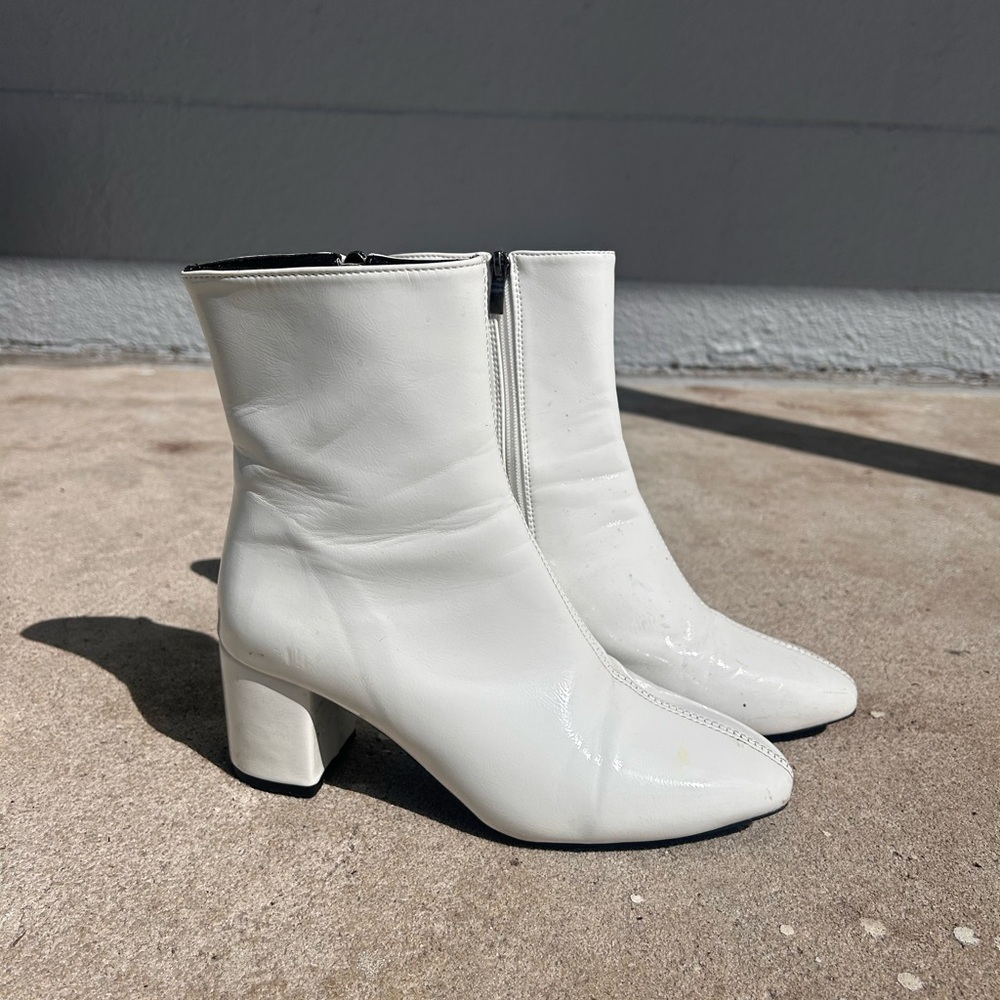 White Ankle Boots